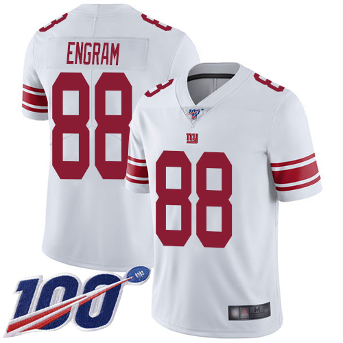 Men New York Giants #88 Evan Engram White Vapor Untouchable Limited Player 100th Season Football NFL Jersey